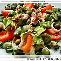 Sałatka z bobu i tuńczyka