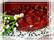 Fot. edicook, Ciasto czekoladowe z malinami.