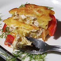 Pierś w obręczy z papryki