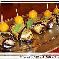 Roladki z bakłażana.