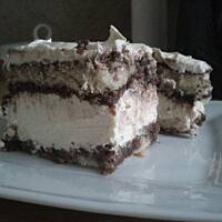 Biszkopt z nutellą i kremem