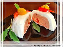 Fot. edicook, Mus z szynki i pomidorów w piance majonezowej.