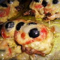 Filety z kurczaka zapiekane z pesto i pomidorami