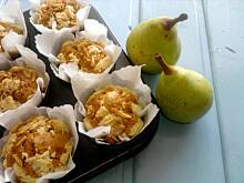 Fot. Madziulka;), Muffinki z gruszkami i cynamonową kruszonką