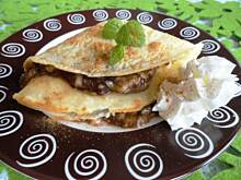 Fot. joana30, Naleśniki kokosowe z bananowo czekoladowym nadzieniem