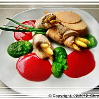 Kurczak w sosach "coulis".