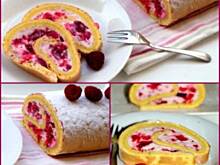 Fot. Barb82, Rolada malinowa z galaretką