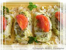 Fot. edicook, Gołąbki z kapusty pekińskiej z pesto verde.