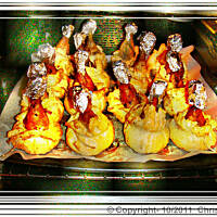 Pałeczki  z ziemniakami w cieście francuskim.