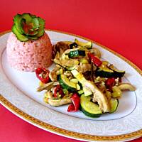 Udziec z kurczaka na ostro