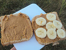 Fot. przejs, Grillowana kanapka Elvisa Presleya z masłem orzechowym i bananem