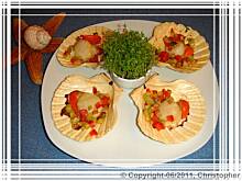 Fot. edicook, Muszle św. Jakuba – przegrzebki.