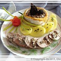 Polędwiczki z grzybami leśnymi (smardze i borowiki)