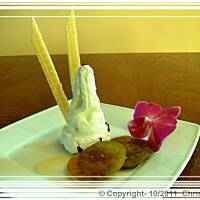 Zielone pomidory z waniliowymi lodami.