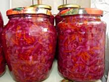 Fot. Anna Z, Sałatka z czerwonej kapusty na zimę