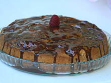 Fot. Agusia2, ciasto z jabłkami i malinami