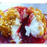 Smażone lody w chrupiącym kokosowym cieście