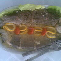 Faszerowane pstrągi  w galarecie