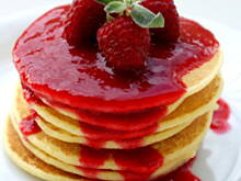 Fot. Barb82, Cytrynowe pancakes z sosem malinowym