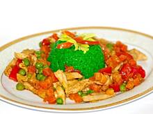 Fot. evita0007, Kurczak z groszkiem,marchewką i papryką