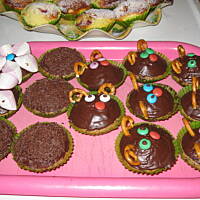 Muffinki miętowe z czekoladą