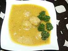 Fot. gosialowicz, Krem z cukini z pulpecikami