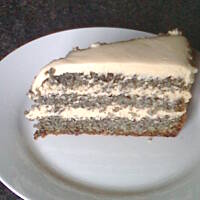 biszkopt makowy z masą krówkową wg Anes