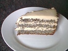 Fot. Anes, biszkopt makowy z masą krówkową wg Anes