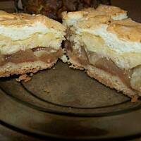 sernik z jabłkami na kruchym cieście