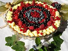 Fot. walczak72, Letnia tarta z kremem budyniowym i owocami