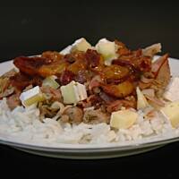 wieprzowa potrawka z sosem śliwkowym - 20 min