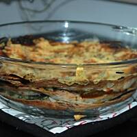 lasagne z tortilli z kurczakowym farszem - 15 min przygot + zapiekanie