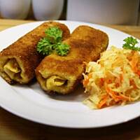 Krokiety z kapustą i mięsem drobiowym