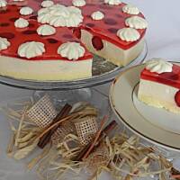 Sernik na zimno z truskawkami