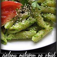 zielony makaron - obiad w 18 minut