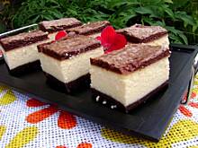 Fot. sylwiachmiel, Sernik na czekoladowym spodzie z kakaową pianką