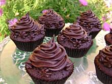 Fot. sylwiachmiel, Mocno czekoladowe babeczki z kremem