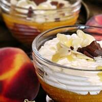 Deser brzoskwiniowo - czekoladowy