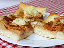 Fot. Agusia2, Placek drożdżowy z jabłkami i budyniem