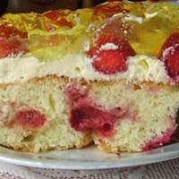 Placek z truskawkami