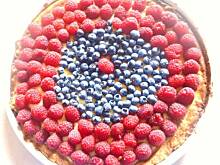 Fot. sebek, Letnia tarta z malinami i borówkami