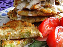 Fot. magdalena73, Placuszki mięsno-warzywne z sosem tzatziki