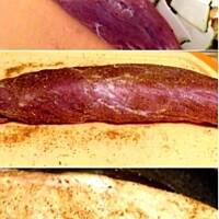 Polędwiczka z cukinią i kurkami