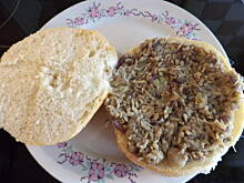 Fot. ewelinka1983, Bułka z pieczarkami