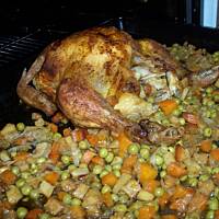Pieczony kurczak z warzywami