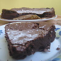 Bez mączne ciasto czekoladowo - limonkowe