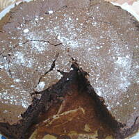 Bez mączne ciasto czekoladowo - limonkowe