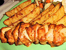 Fot. mariola2000, Szaszłyk drobiowy z pieczonymi ziemniakami wg M&Ł