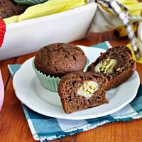 Bananowe muffinki z mleczkiem kokosowym