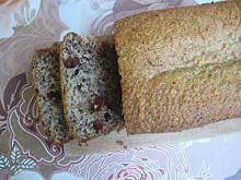 Fot. MonikaMariolka, Chlebek bananowy z żurawiną i kokosem